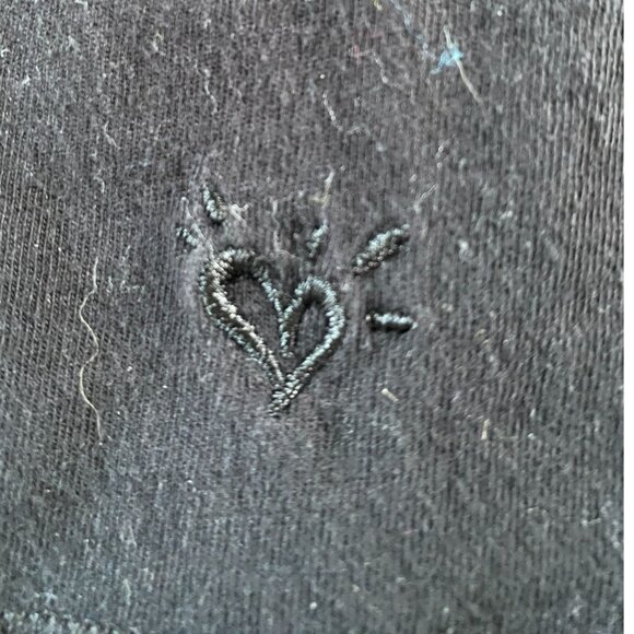 Justice Womens Black Long Sleeve Round Neck Cotton T-Shirt Size 20 Goth Academia - Picture 4 of 10